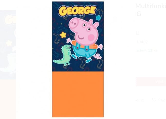 Peppa Pig - Snood/Sjaal - Oranje - Fleece - One size