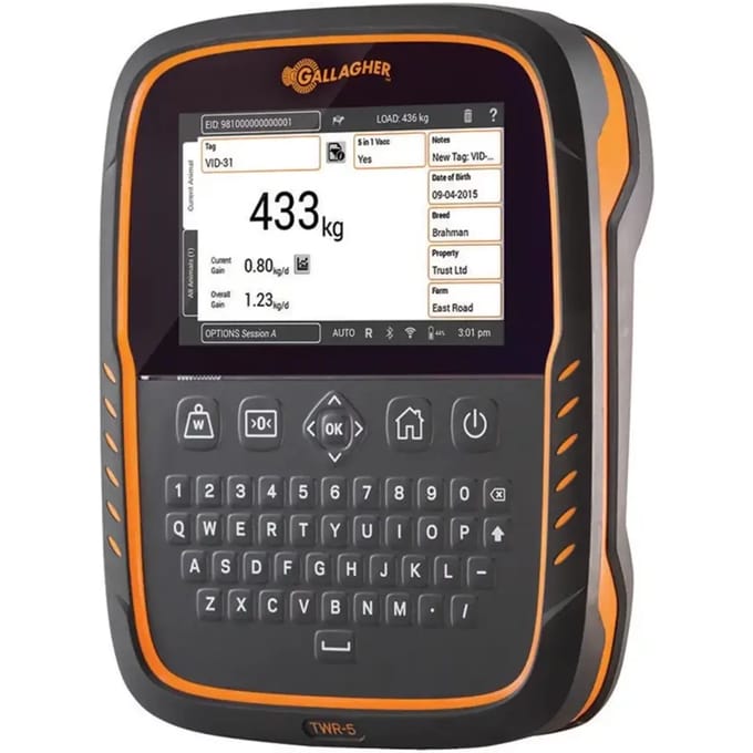 W&EID Weegschaal TWR-5 met Data Recorder/EID Reader - Voor nauwkeurige metingen van vee
