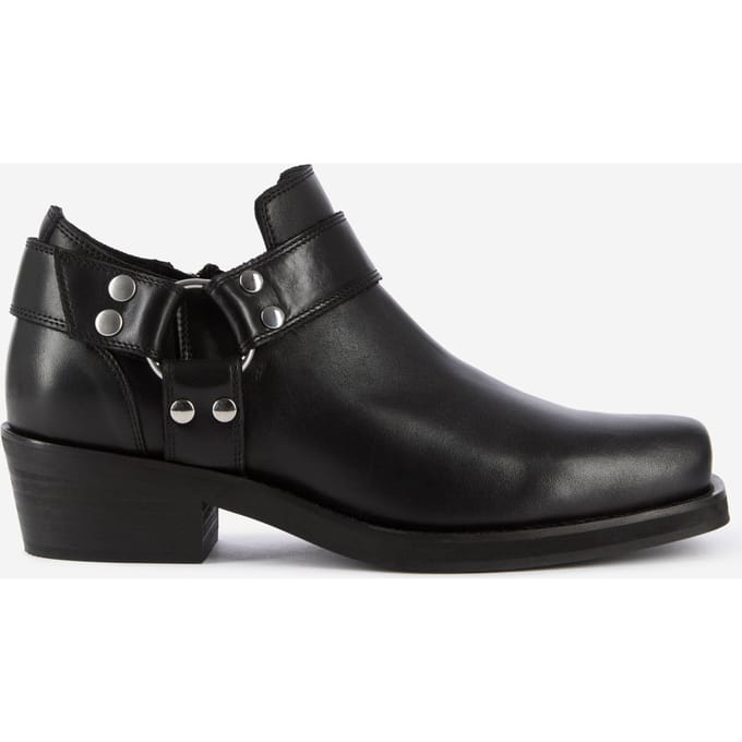 The Kooples Low Leather Ankle Boots Black Maat: 37 | Laarzen Outlet | Dames | Zwart