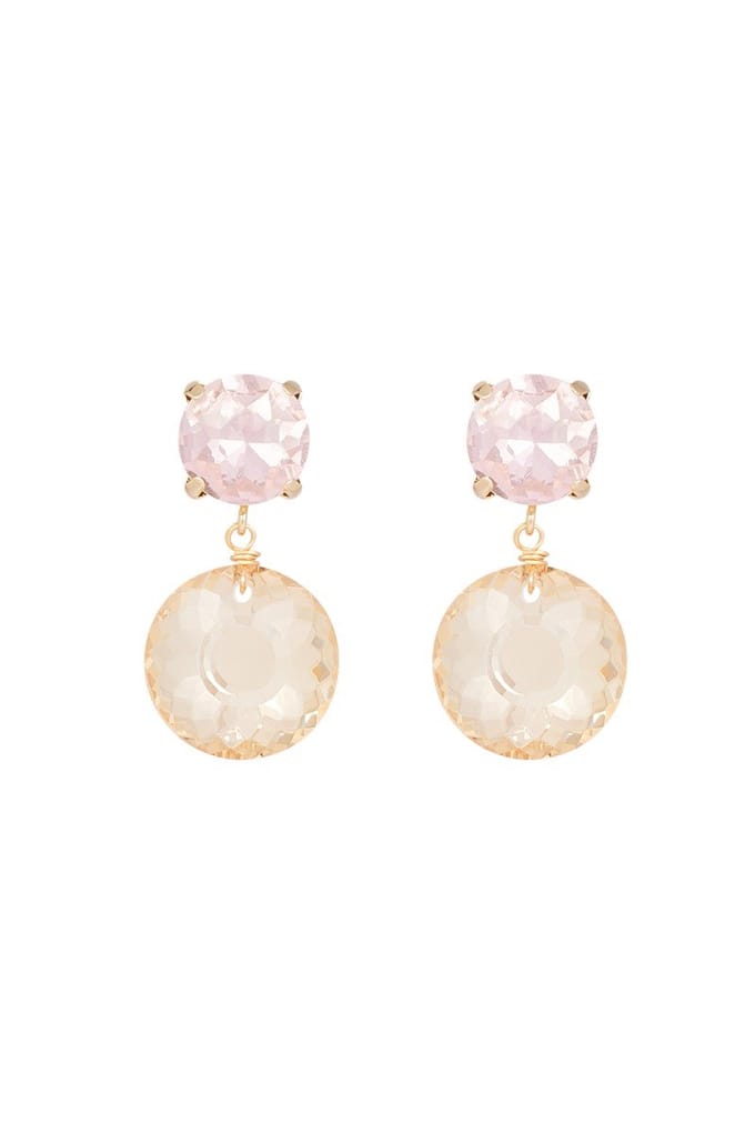 Oorbellen Party Double Shine - Roze - Party / Feestdagen