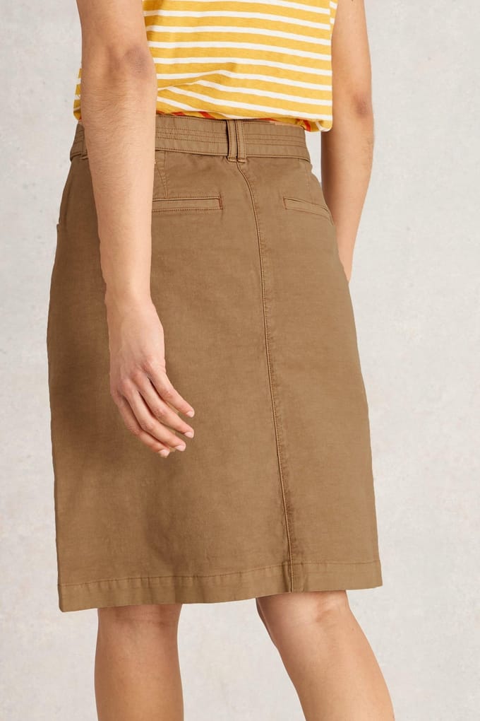 White Stuff Teakie Skirt Dark Natural Taglia: 18 REGULAR | Minigonne Outlet | Donna