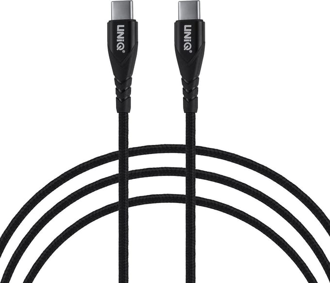 UNIQ Accessory Type-C naar Type-C Cable 100cm - Zwart