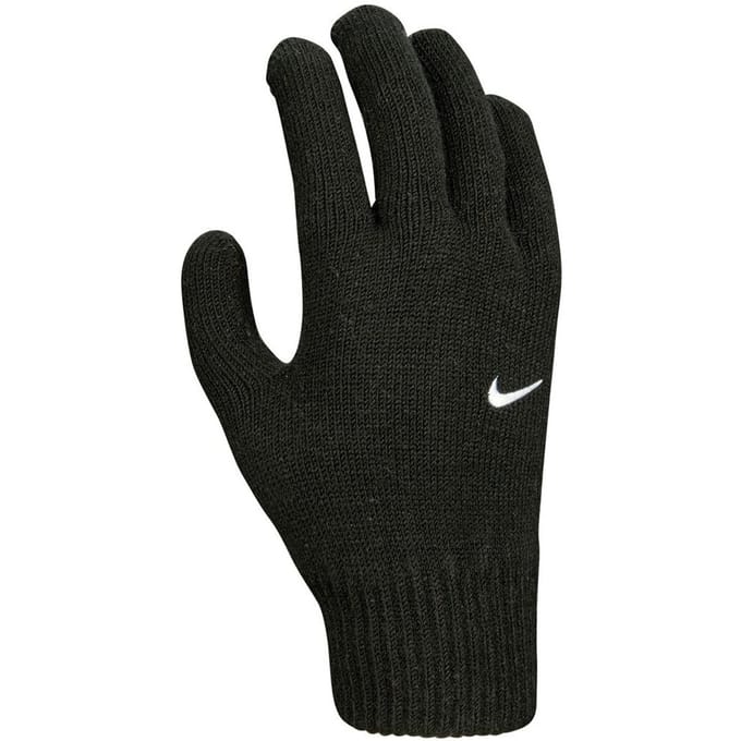Nike Kinderen/Kinderen Gebreide Swoosh Winterhandschoenen (Zwart/Wit)