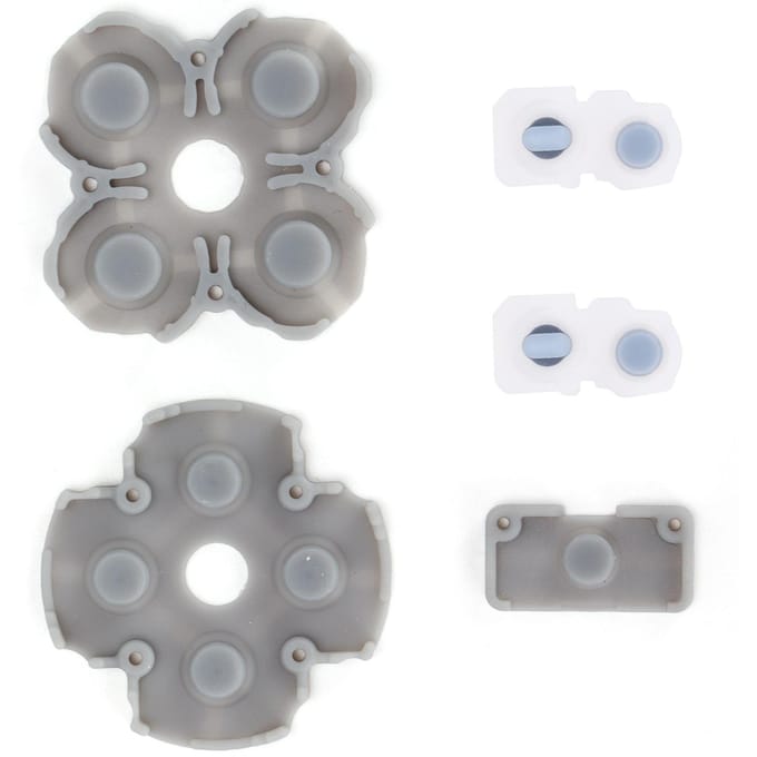 Controller Siliconen Geleidende Rubberen Pads Handvat Knoppen Reparatie Vervangingsonderdeel voor PS5 gray