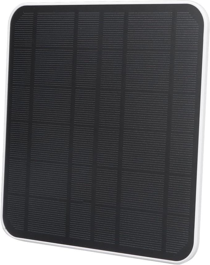 Zonnepaneel Camera - Zonnelader Oplader - Continue Stroom - IP65 Weerbestendig - 12W Vermogen - Wit