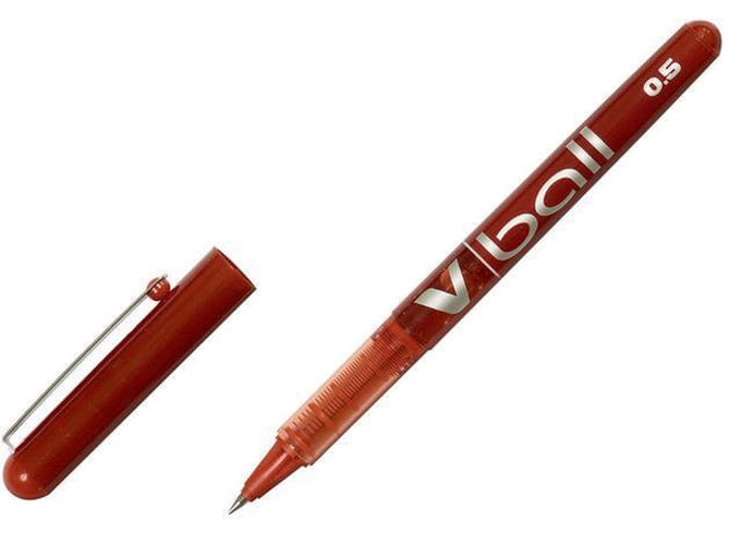 Pilot roller V-Ball V5 en V7 V5 schrijfbreedte 03 mm punt: 05 mm rood