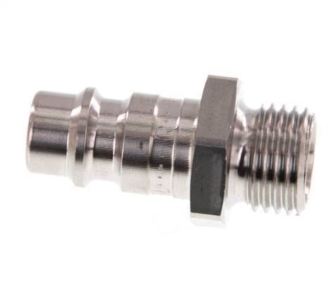 RVS 306L DN 7.2 (Euro) Luchtkoppeling Insteeknippel G 1/4 inch Buitendraad - CLP7-M-SSL-P-014