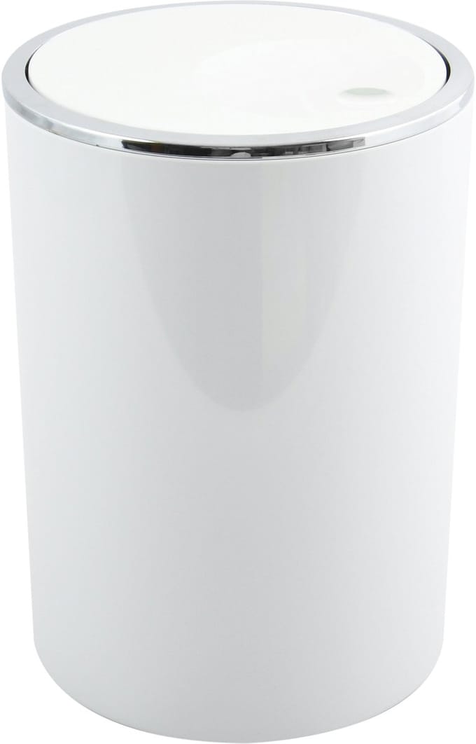 MSV Pedaalemmer 6L - KAMAKA - Prullenbak Badkamer - ABS - Wit