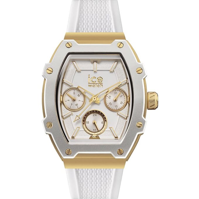 Ice Watch Ice Boliday - White Gold 022871 Horloge - Siliconen - Wit - Ø 40 mm