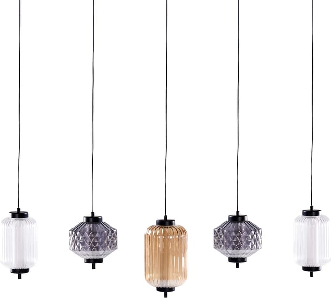 SULLANE - Hanglamp 5 lampen - Meerkleurig - Glas