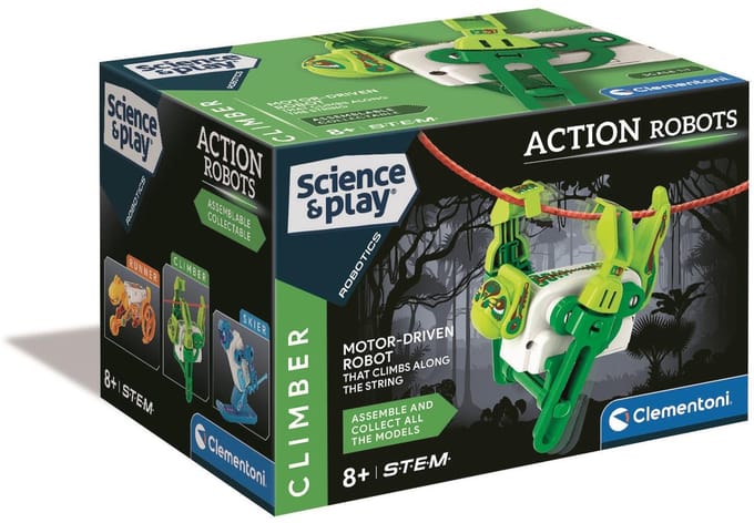 Clementoni - Klimrobot - Science & Play - STEM speelgoed - Bouwpakket - vanaf 8 jaar
