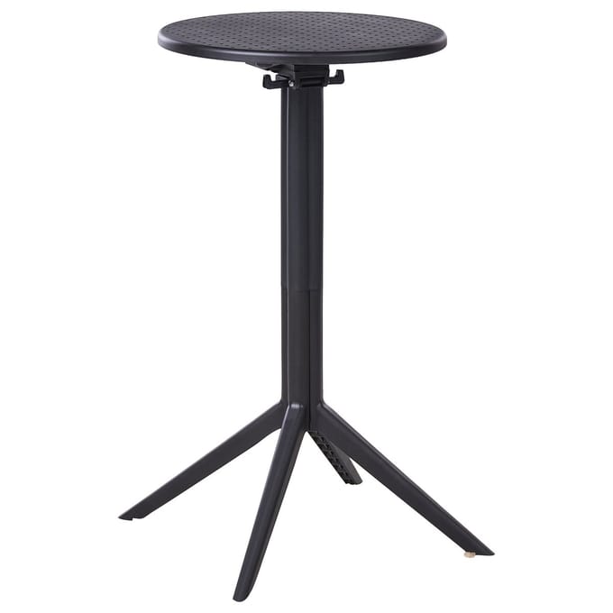 LEGRENA - Tuintafel - Zwart - Synthetisch materiaal