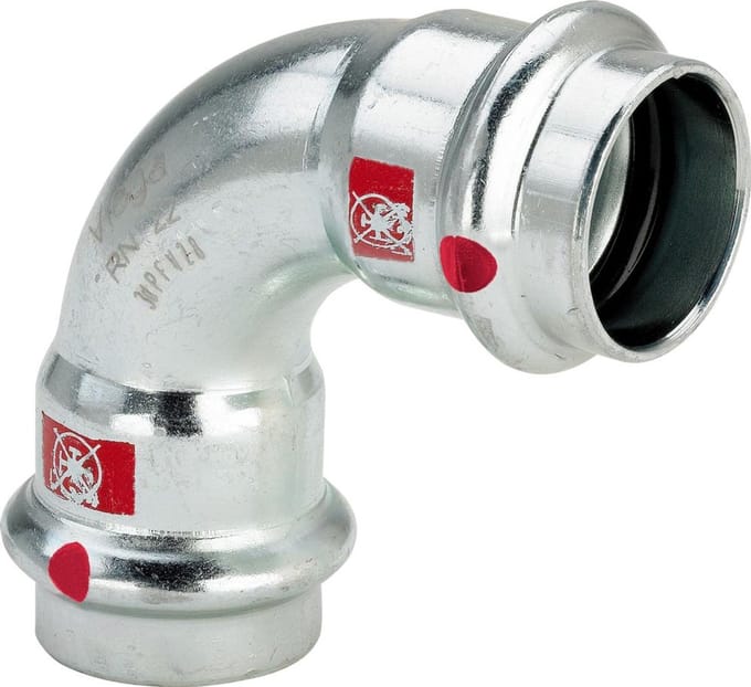Viega Prestabo bocht - 42 mm 90 gr staal
