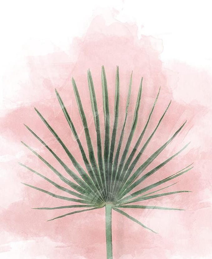 Poster Palmblad - 30x40 cm - Planten Poster - WALLLL