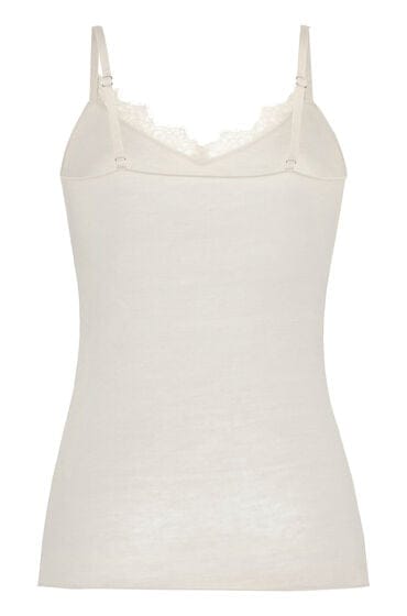 Hunkemöller super soft Kant V-Neck cami met Cashmere Wit