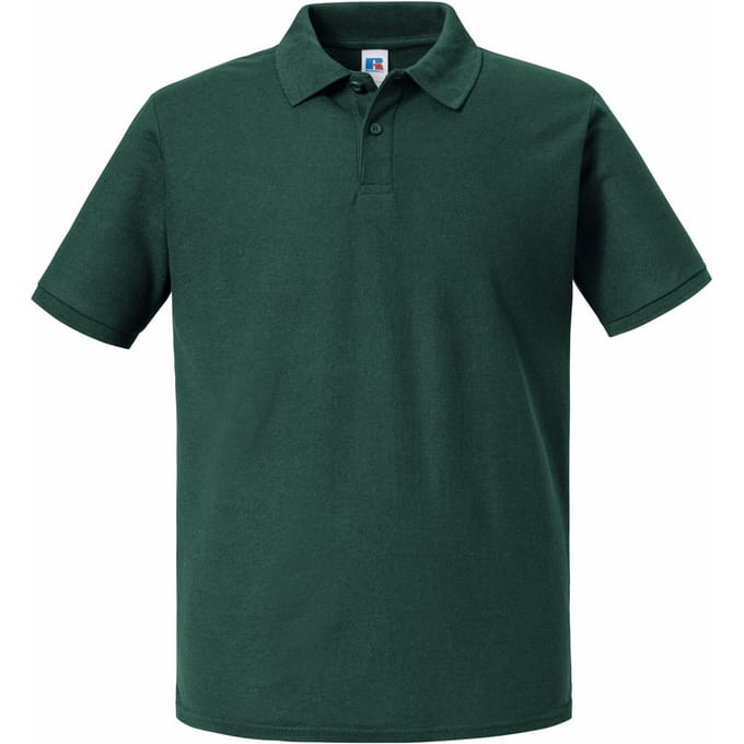 Russell Heren Authentiek Piqué Poloshirt (Fles groen)