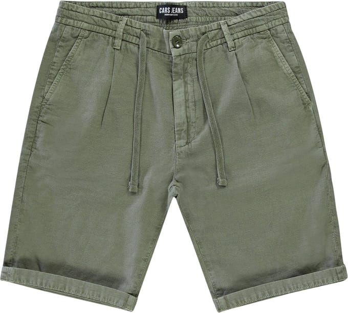 Cars Jeans Short Horan Heren Broek - Olive - Maat S