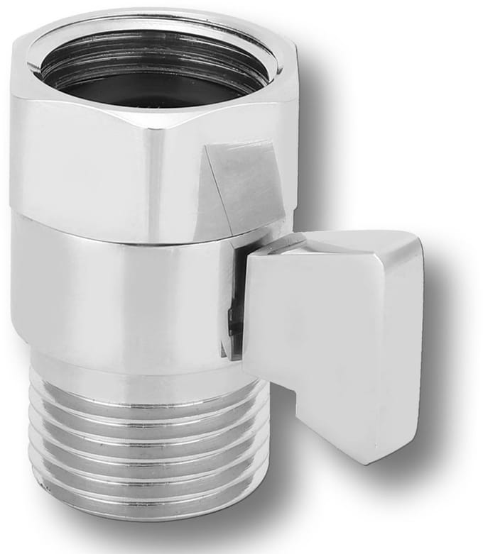 Store_9 - In Line Water Stopkraan - Douchekop Flow Control - Waterbesparend - G1/2in - Koper - Douche Supply - Geschikt voor elke douche - Compacte...
