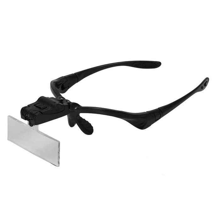 Loupe LED Éclairée Loupe Bijoutier Réparation Montre Extension de Cils Bandeau