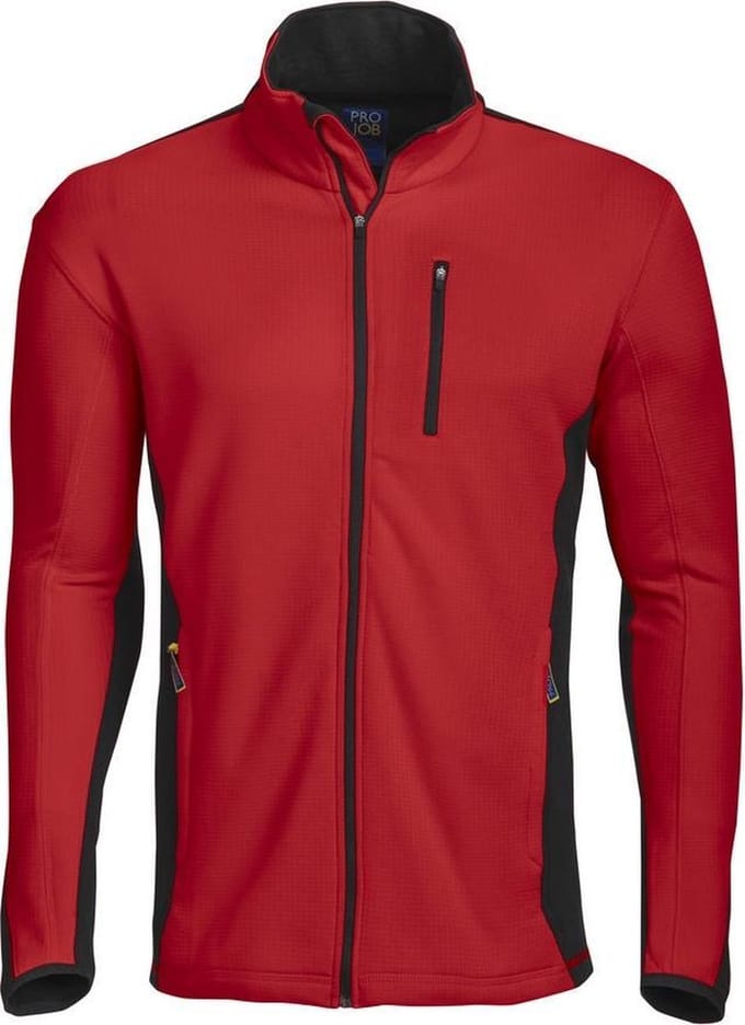 ProJob 3307 SWEATER MET LANGE RITS 643307 - Rood - M