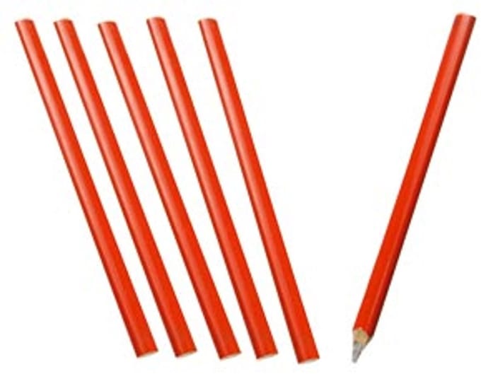 Premium Timmermanspotlood 175 mm - 6 stuks