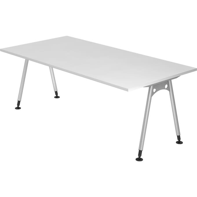 ATOS 2E S | Bureau - Wit 200 x 100 Tafelhoogte I In hoogte verstelbaar