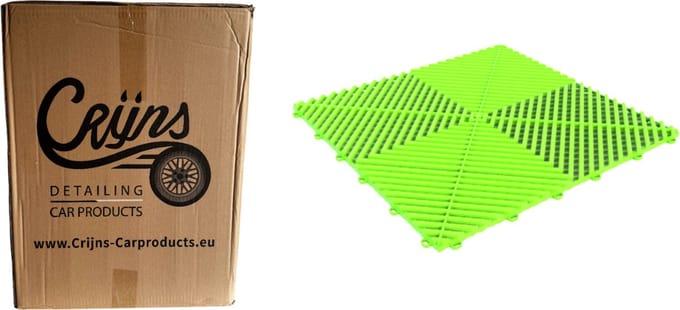 CRIJNS - Dalles - Floor Tiles - Trax - PRO - 39,50x39,50cm - BOX - 30 Items - Venom Green