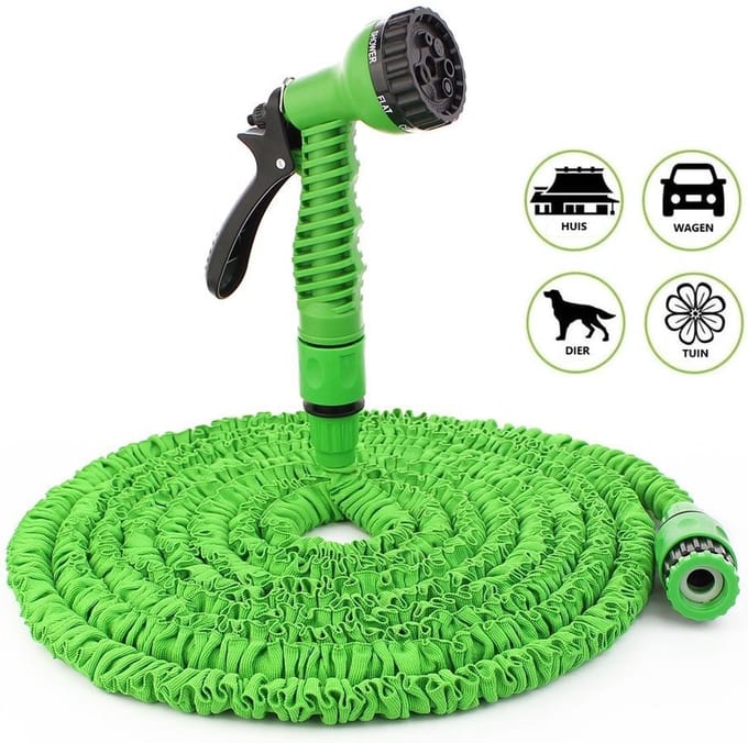 MD-goods® Uitrekbare Tuinslang tot 50 Meter - Tuinsproeier - Tuin Besproeien - Waterslang - Flexibel Elastisch