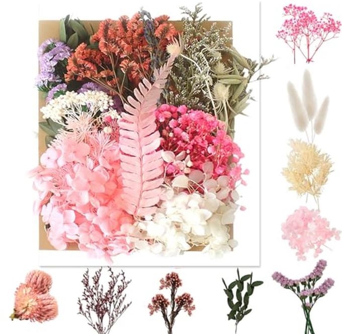 Natuurlijke Gedroogde Bloemen Armband