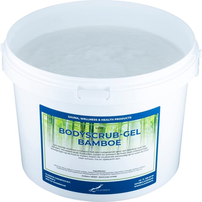 Luxe Verzorgende Bodyscrub-Gel Bamboe - 20 KG - Hydraterende Lichaamsscrub