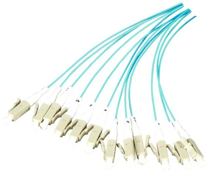 Danicom OM3 glasvezel pigtail turquoise SC - 12 stuks