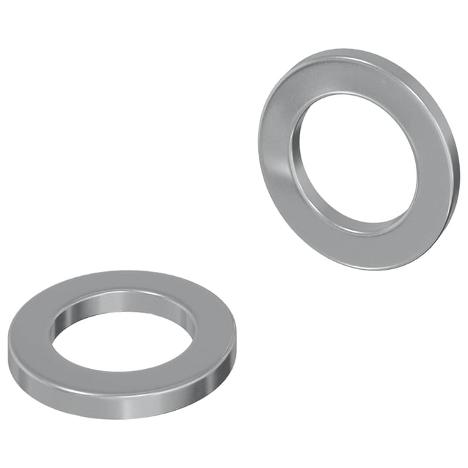 vidaXL - Washers - 2 - st - Zilver - 10 - x - 10 - x - 1,2 - mm - Staal