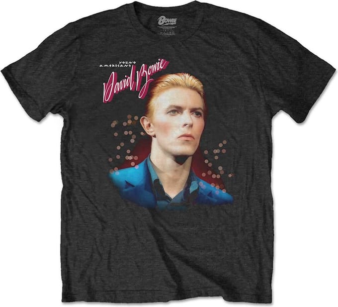 David Bowie - Young Americans Heren T-shirt - M - Zwart