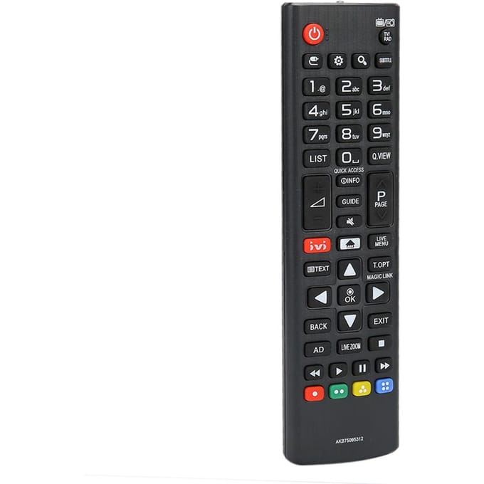 Vervangende afstandsbediening geschikt voor LG AKB75095312 24LJ480U 24MT49S 28LK480U 28MT49S LCD LED TV black