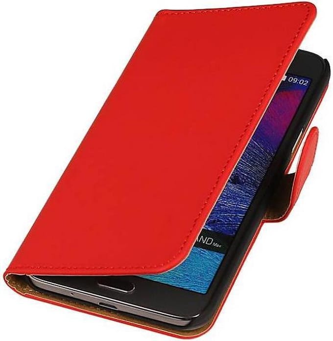 Bookstyle Wallet Case Hoesjes Geschikt voor Samsung Galaxy Grand Max Rood