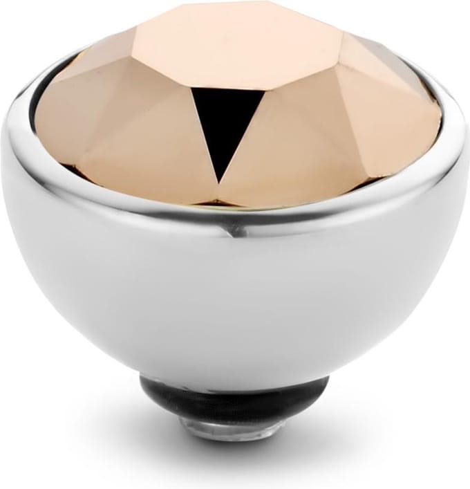 Melano Twisted Season CZ Steentje Rose Gold Zilver