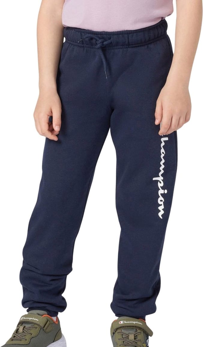 Champion Script Logo Fleece Rib Cuff Joggingbroek Junior - Maat S