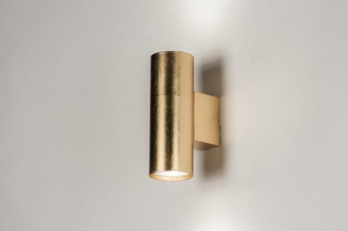 Lumidora Wandlamp 74147 - Voor binnen - VELORETTI - 2 Lichts - GU10 - Goud - Messing (kleur) - Metaal