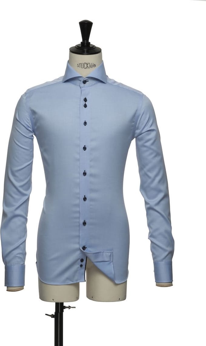 James Harvest overhemd | skyblue | maat 45-46 | Slim fit