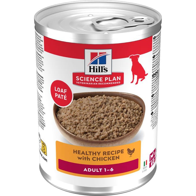 12 x 370 g Hill's Science Plan Adult Kip Hondenvoer