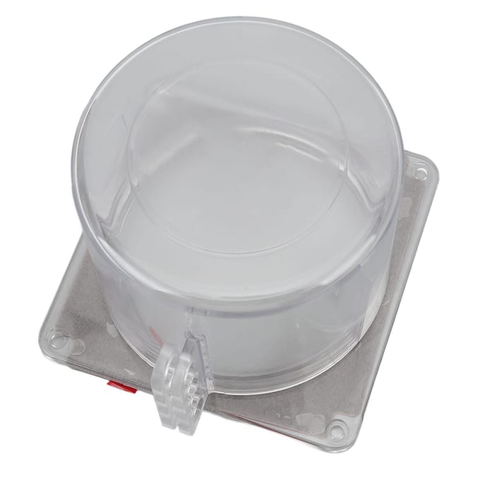 Noodstopknop Afdekkap Lockout Transparant Visueel Plastic Stop Drukknop Beschermkap white