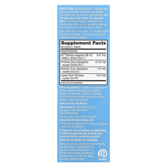 Schiff, Digestive Advantage®, Dagelijkse Probiotic + Intensieve Darmgezondheidsondersteuning, 96 Capsules