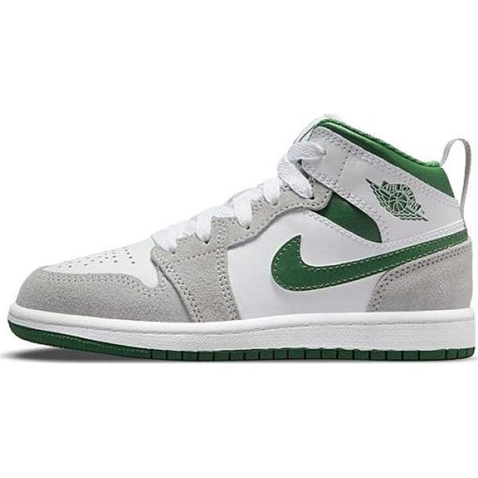 Air Jordan 1 Mid SE PS 'Grey Pine Green' 35