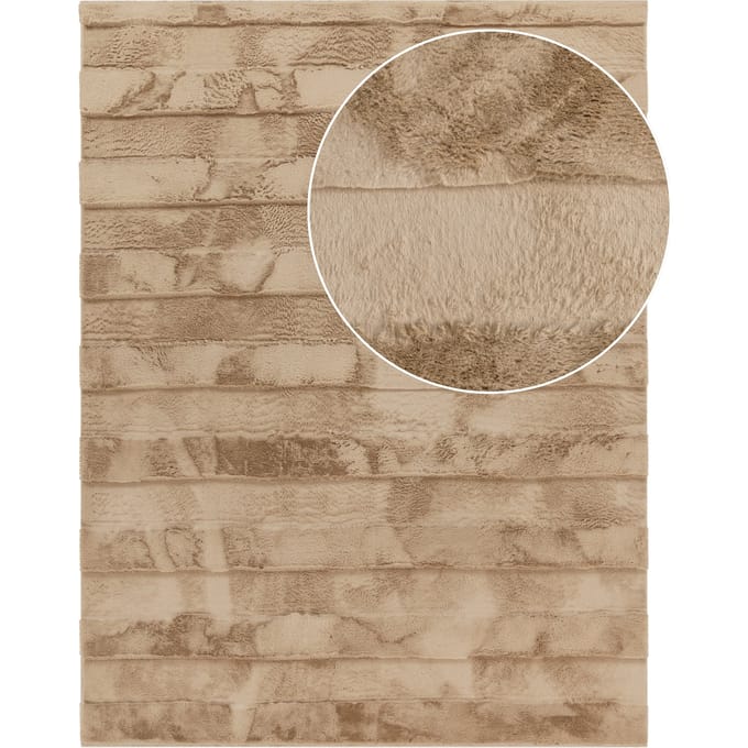 Vachtkleed Arnia beige 60x100 cm
