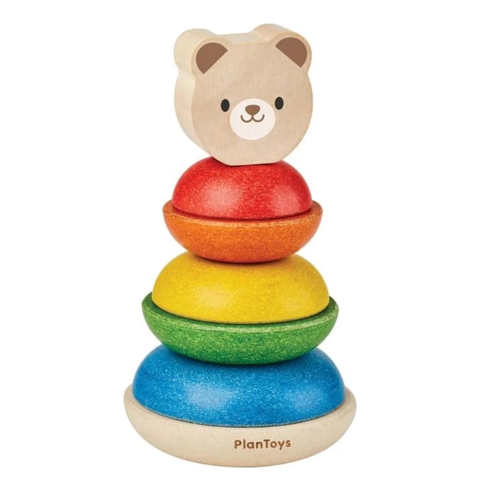 Plan Toys stapeltoren beer 12 mnd