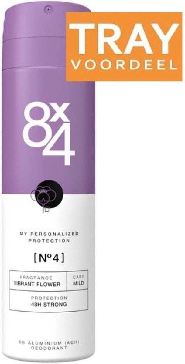8 x 4 Deospray – No.4 Vibrant Flower 24 X 150 ml