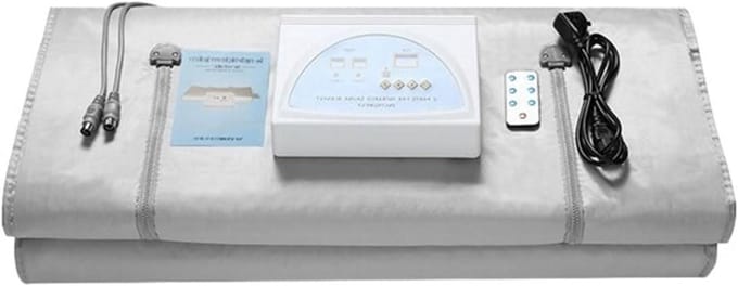 Infrarood Sauna Deken - Warmte deken - Ontspanning thuis - Dubbele ritssluiting - 650 watt - Zilver