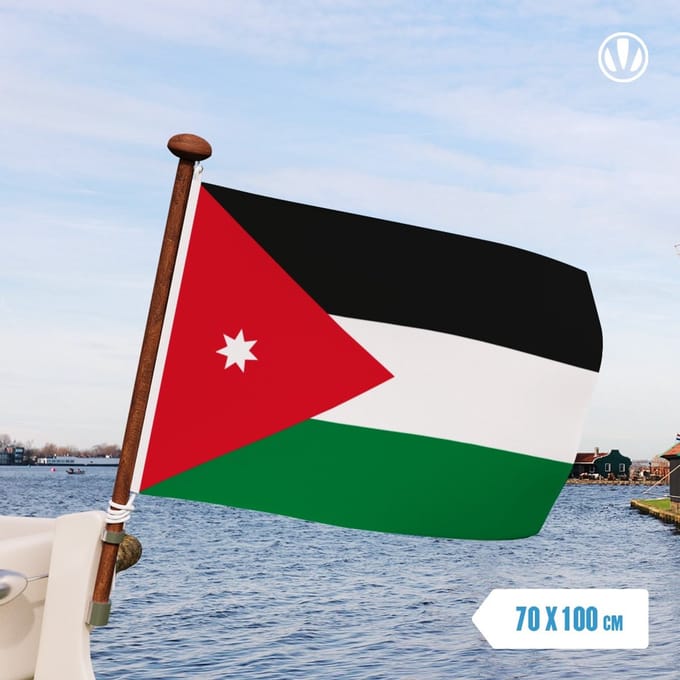 Vlag Jordanië 70x100cm