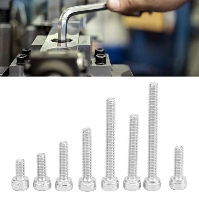 200 stuks Zeskantkop Schroef 304 Roestvrij Staal Verpakte Hardware Accessoires M3