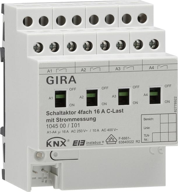 Gira KNX-schakelactuator-bussysteem DIN-rail - 104500